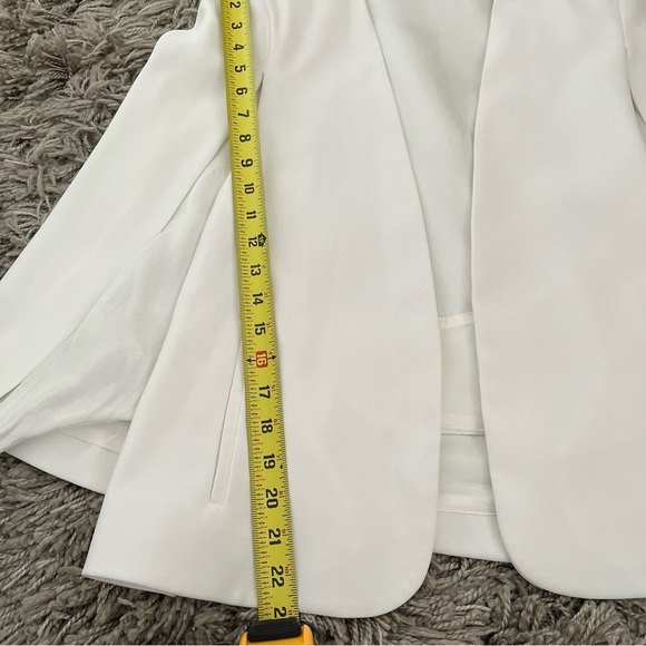 ZARA White Blazer Cape Jacket, XS - Picture 13 of 16